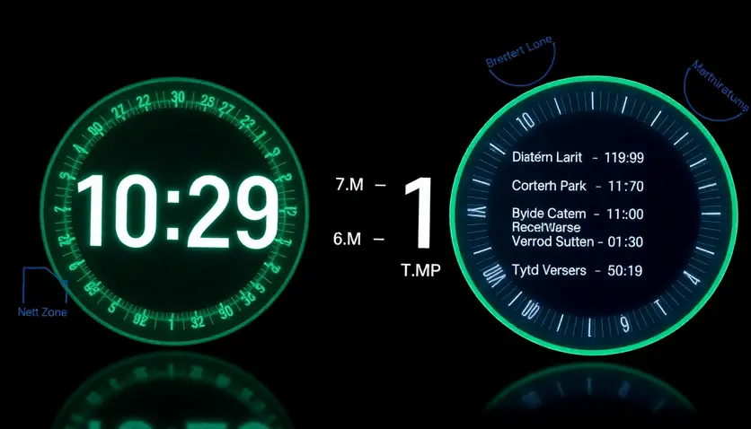 A digital clock showing different time zones for crypto trading. A digital clock showing different time zones for crypto trading.
