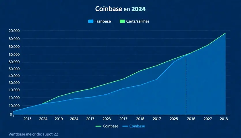 Graphique des transactions sur Coinbase en 2024 Graphique des transactions sur Coinbase en 2024