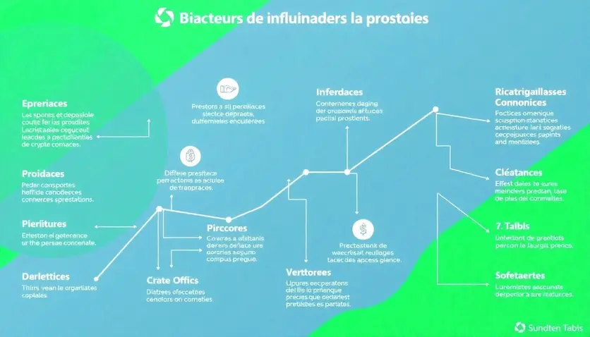 Diagramme des facteurs influençant la croissance des cryptomonnaies.