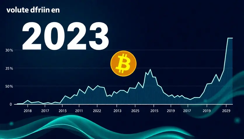 Graphique montrant l'évolution des prix du Bitcoin en 2023.