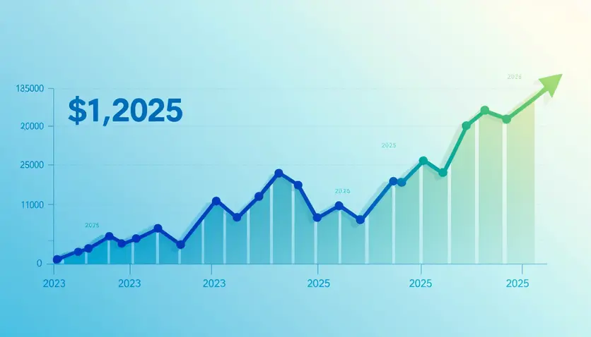 Graphique montrant l'évolution du Bitcoin de 2023 à 2025 avec une forte augmentation de la demande des entreprises et une offre limitée.